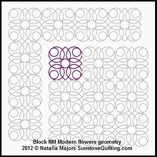 Block NM Modern flowers geometry