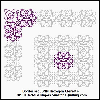 Border set JBNM Hexagon Clematis