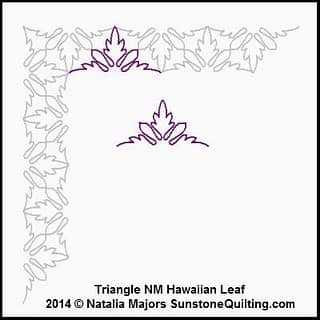Triangle NM Hawaiian Leaf