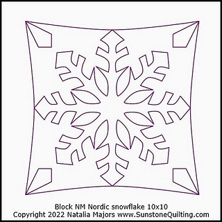 Block NM Nordic snowflake 10x10 1