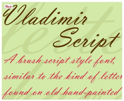 Vladimir Script 400x326