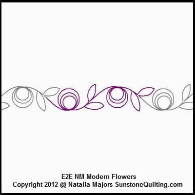 E2E NM Modern Flowers sashing