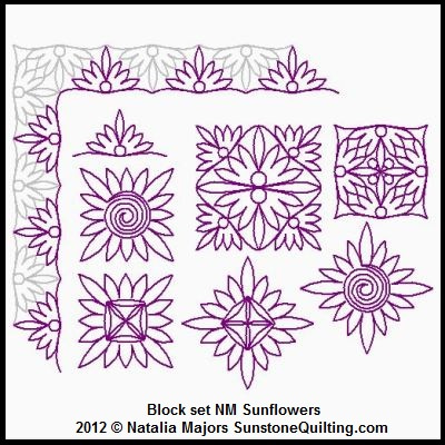 Block set NM Sunflowers