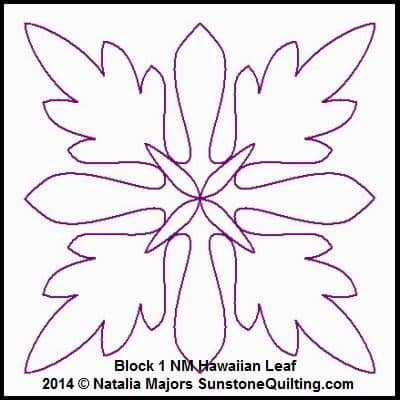Block 1 NM Hawaiian Leaf