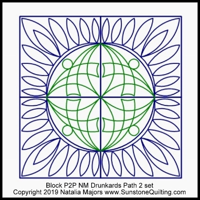 Block P2P NM Drunkards Path 2 layout a 400x400